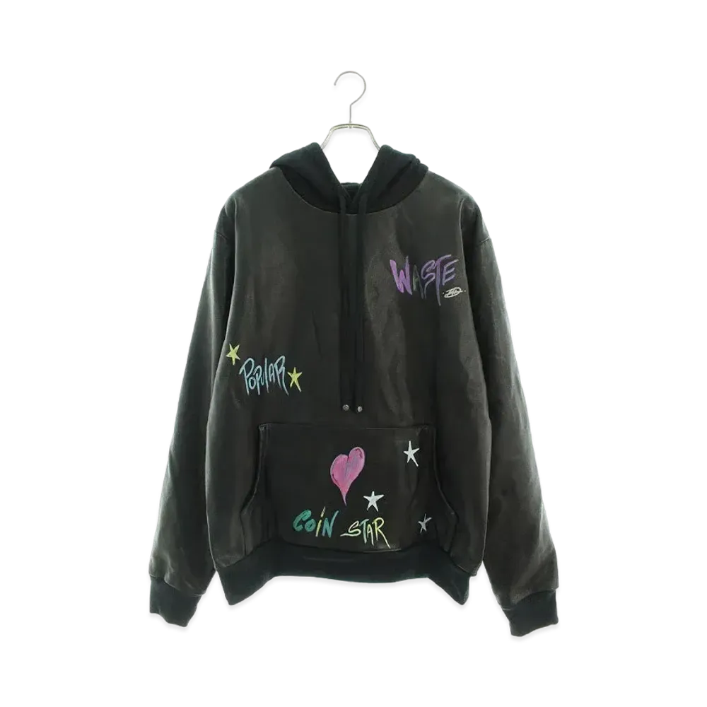 Chrome Hearts PPO Matty Boy Leather hoodie "Black"