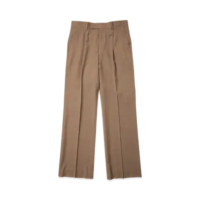 AURALEE Super Fine Tropical Wool Slacks "Brown"
