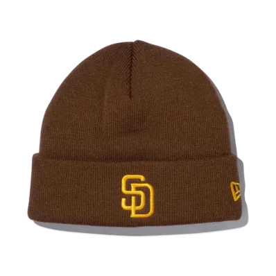 NEW ERA Kid's Basic Cuff Knit MLB Team Logo San Diego Padres "Walnut"