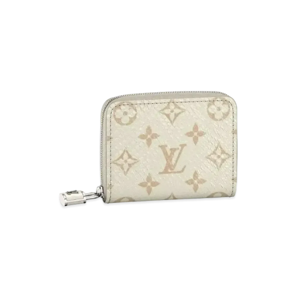 Louis Vuitton Zippy Coin Purse Python Leather "Latte"