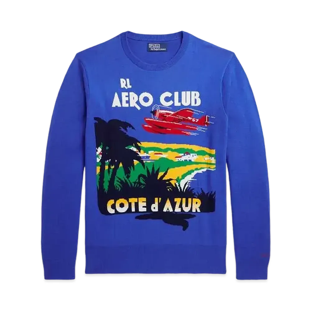 Polo Ralph Lauren Cotton Graphic Sweater "Multi"