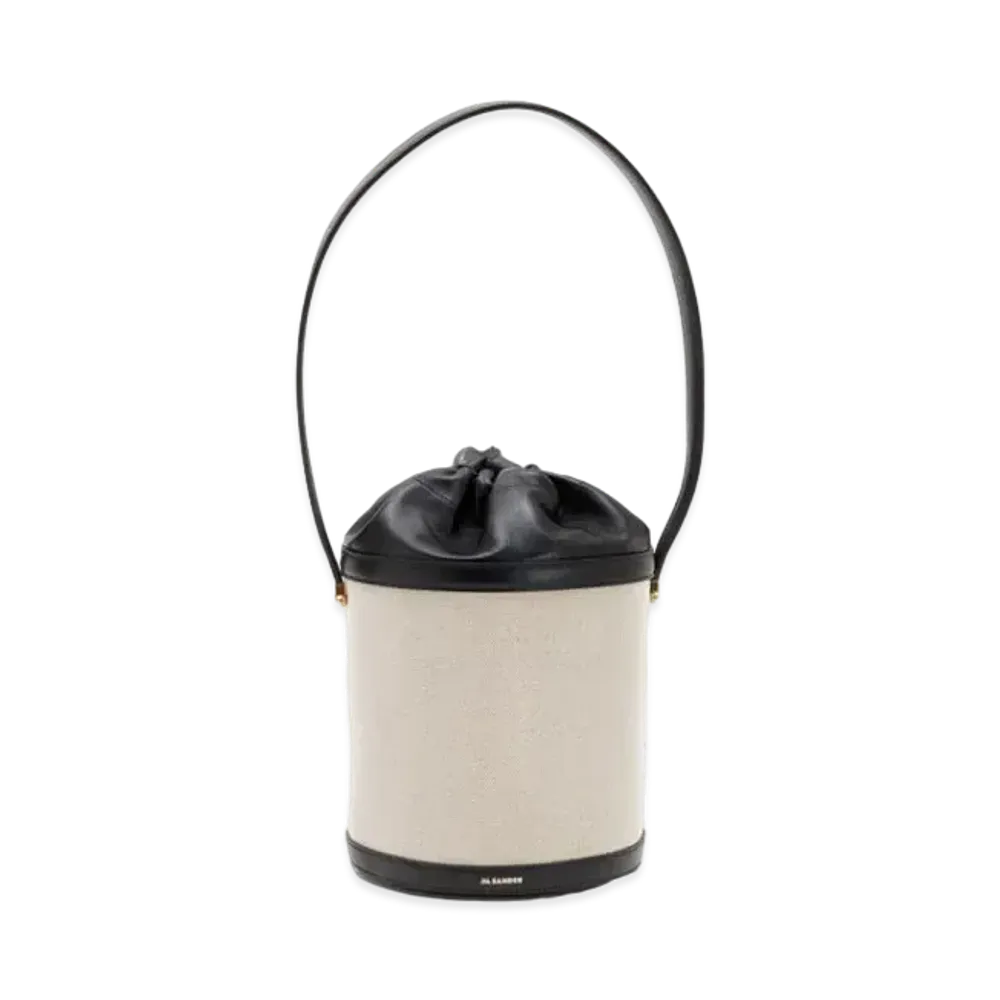 Jil Sander Taos Bucket Small "White"