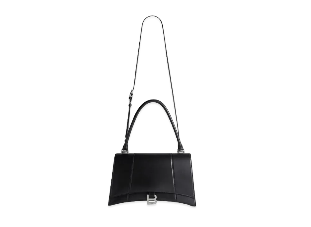 BALENCIAGA Hourglass Hinge Medium Handbag "Black"
