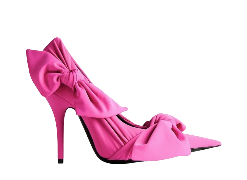 BALENCIAGA Women's Knife Knot 110mm Pump "Bright Pink"