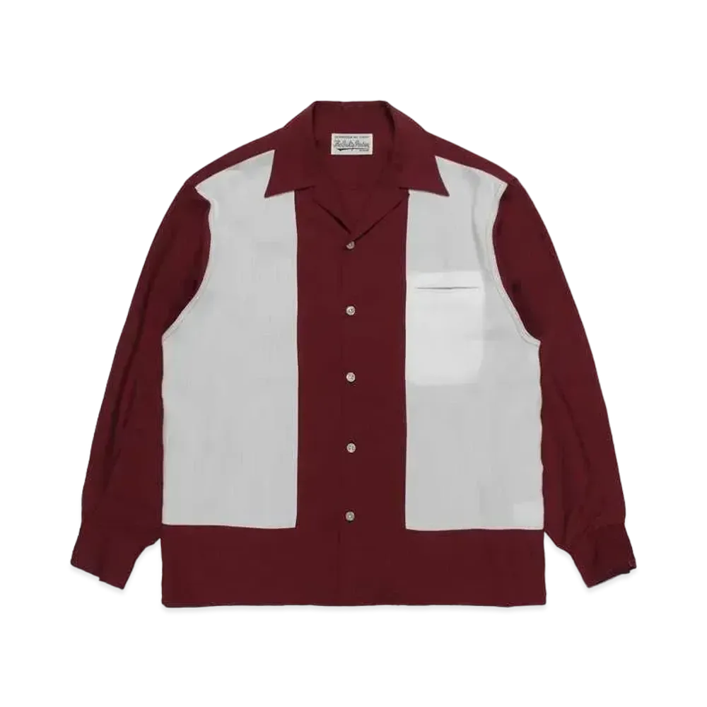 WACKO MARIA 50's Shirt "Dark Red"