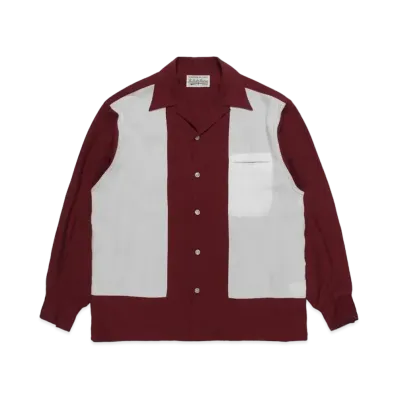 WACKO MARIA 50's Shirt "Dark Red"