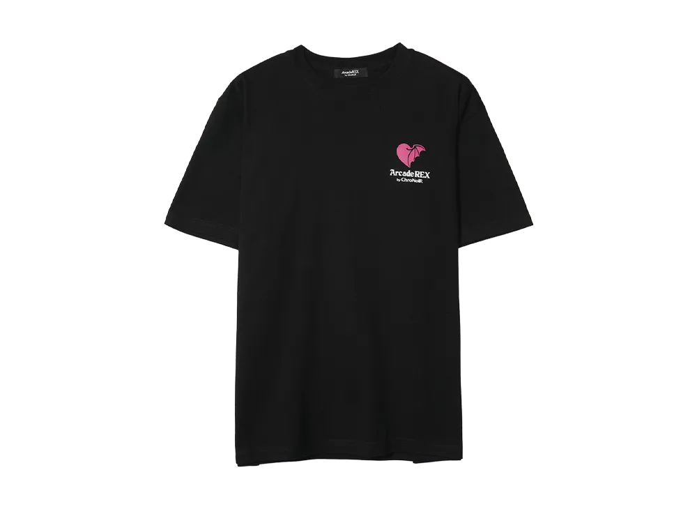 Arcade REX by ChroNoiR \ Vampire Heart by Kuzuha S/S T-shirt "BLACK"