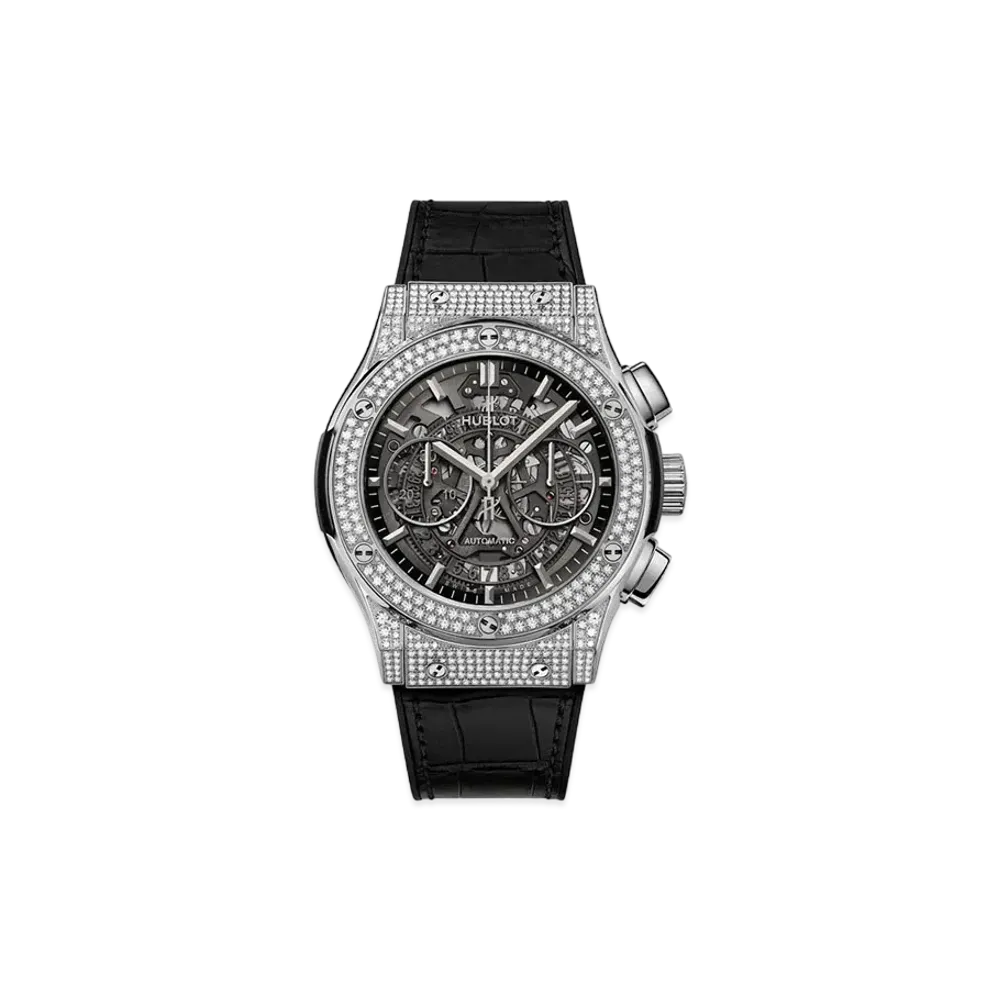 HUBLOT Classic Fusion Aerofusion Titanium Pave 45mm