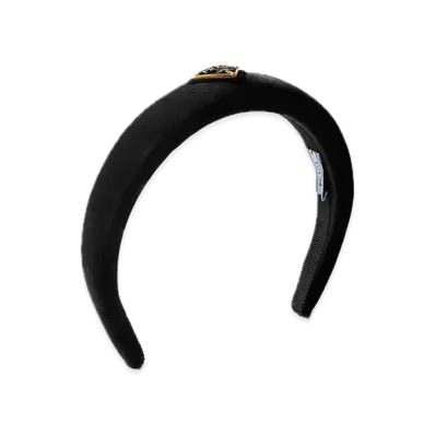 PRADA Velvet Headband "Black"