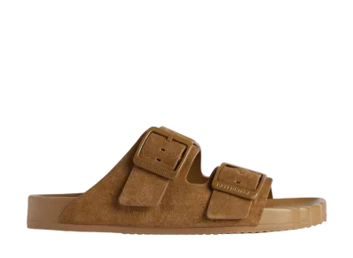 BALENCIAGA Sunday Sandal in Suede Calfskin "Brown"