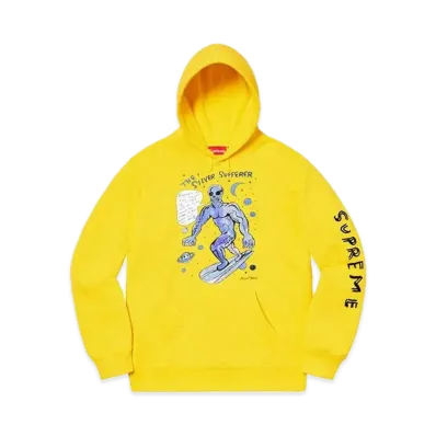 Supreme Daniel Johnston Hooded Sweatshirt "Lemon"