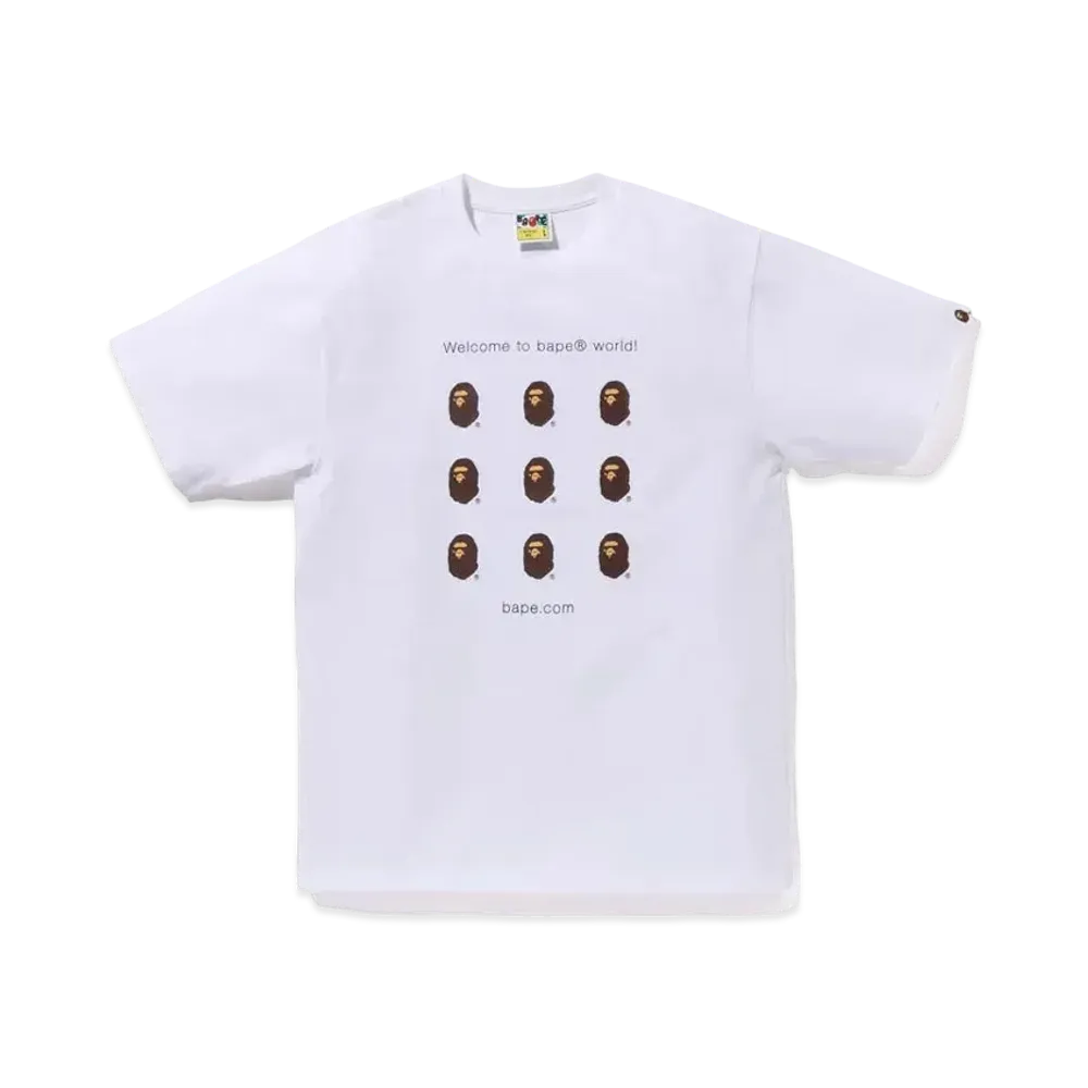 A BATHING APE Bape.com Tee "White"