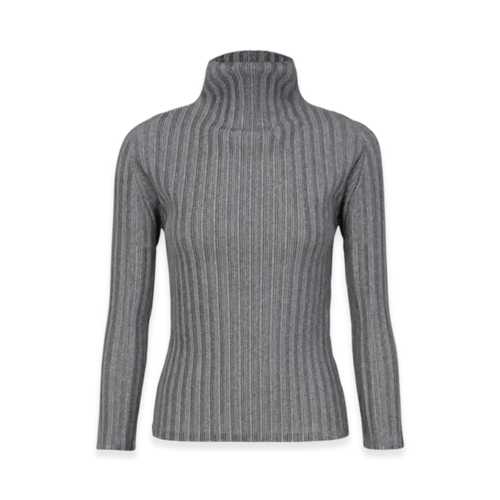 PLEATS PLEASE ISSEY MIYAKE Rib Pleats Basics "Light Gray"