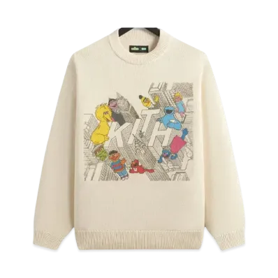Kith x Sesame Street City Outline Sweater "Sandrift"