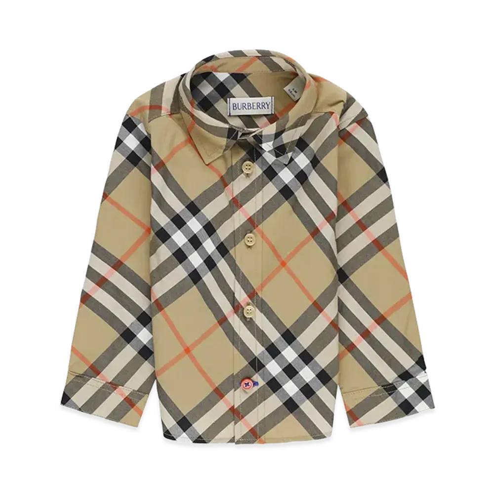 Burberry Kids Shirts "Beige"