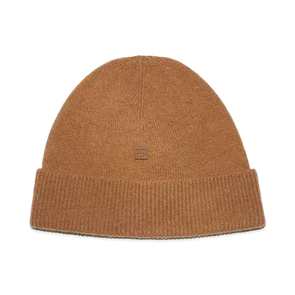 Acne Studios Micro Face Patch Beanie "Taffy brown"