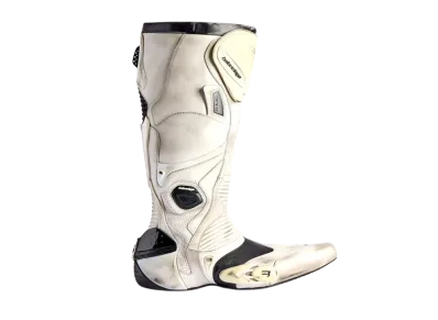 BALENCIAGA Biker Boot "White/Beige/Black"