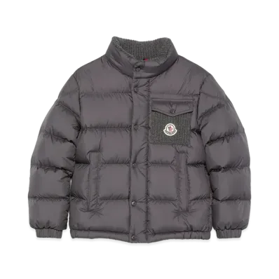 MONCLER Kids Down Jackets "Dark Gray"