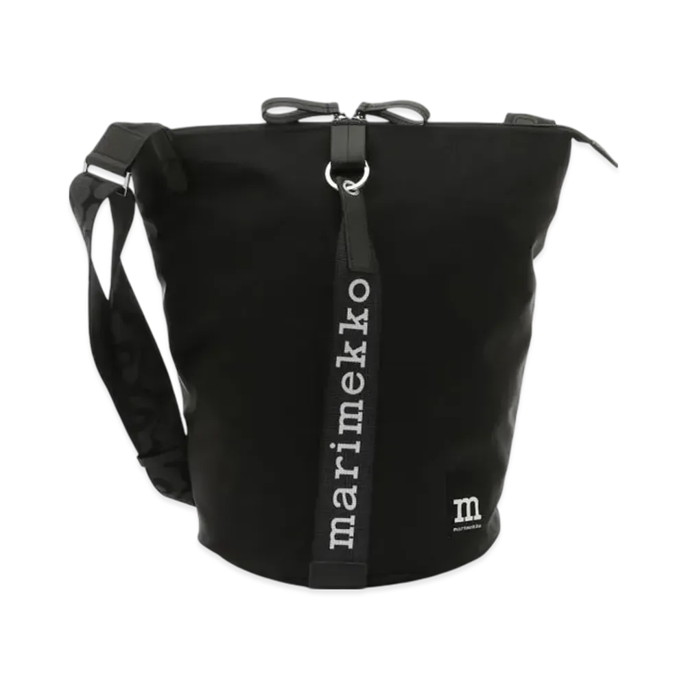 Marimekko Unikko All Day Bucket "Solid Black"