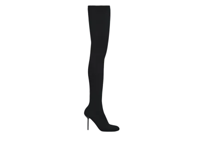 BALENCIAGA Women's Anatomic 110mm Over The Knee Boot "Black"
