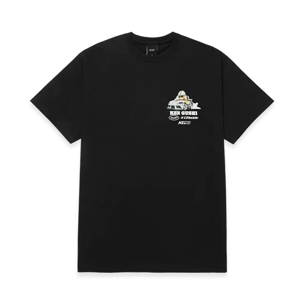 HUF x Greddy Gushi Tee "Black"