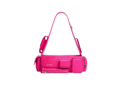BALENCIAGA Superbusy XS Sling Bag "Bright Pink"