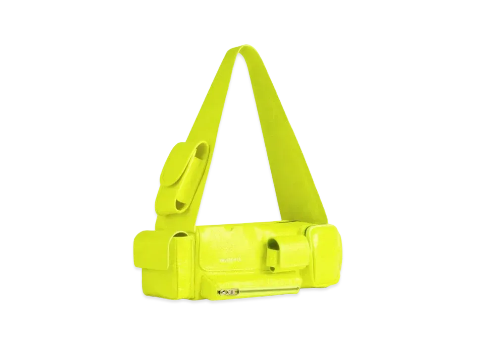 BALENCIAGA Superbusy XS Sling Bag "Neon Yellow"
