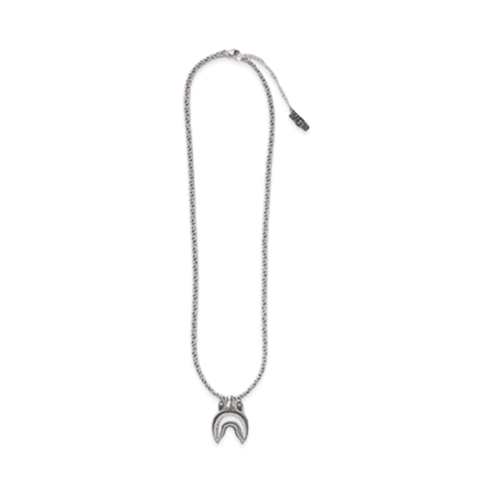 A BATHING APE Shark Necklace "Silver"
