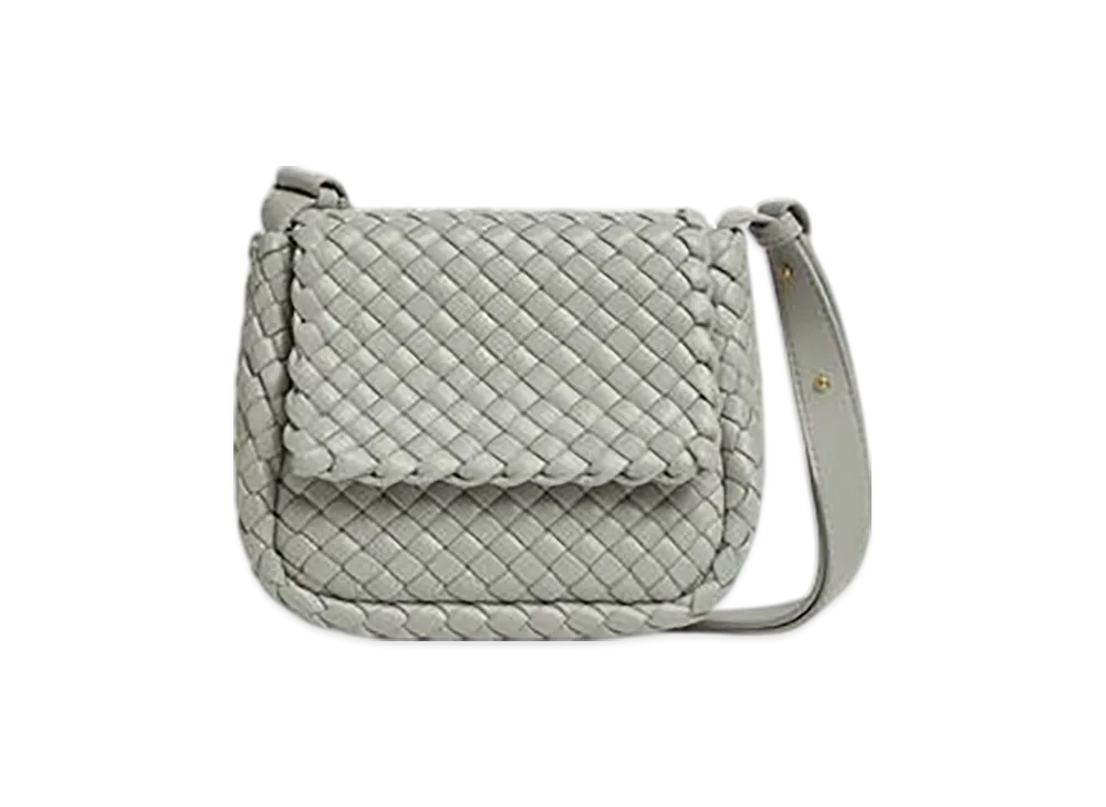 Bottega Veneta Small Cobble Shoulder Bag "Agate Grey"