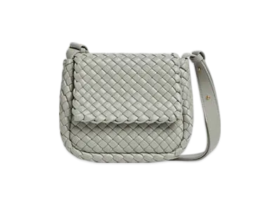 Bottega Veneta Small Cobble Shoulder Bag "Agate Grey"