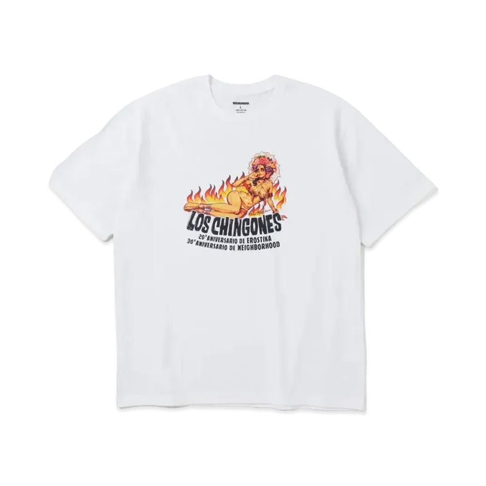 NEIGHBORHOOD x EROSTIKA . Tee SS-2 "White"