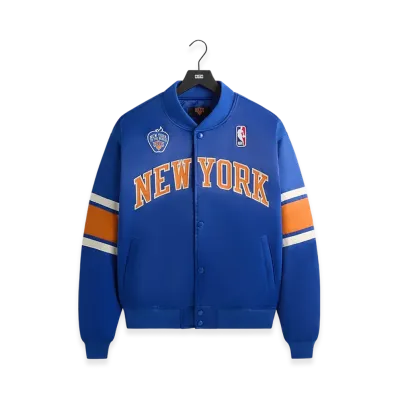 Kith x the New York Knicks Patrick Ewing Classic Satin Bomber Jacket "Current"