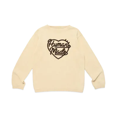 HUMAN MADE Heart Knit Sweater "Beige"
