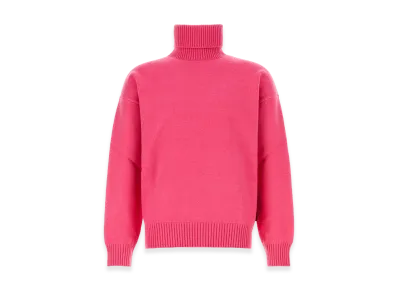 GUCCI Stretch Wool Blend Sweater "Pink"