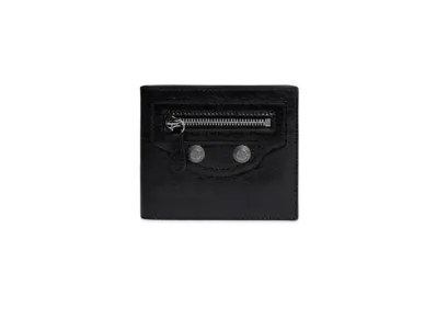 BALENCIAGA Le Cagole Square Bifold Wallet "Black"