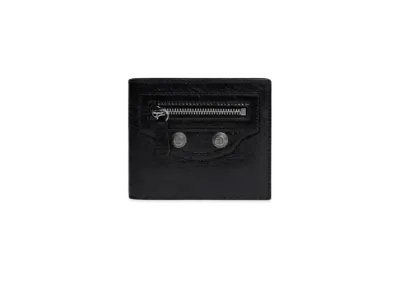 BALENCIAGA Le Cagole Square Fold Wallet "Black"