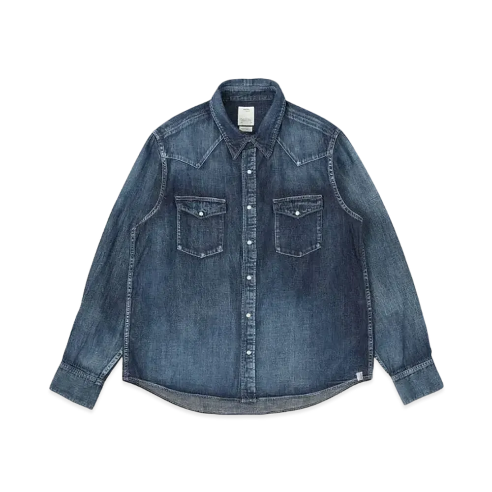 visvim Social Sculpture Shirt Dmgd "Indigo"