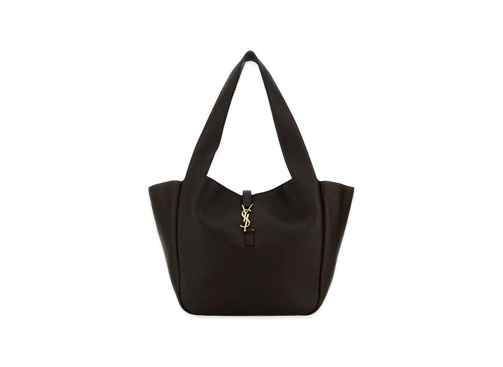 Saint Laurent Women's Leather Le 5 A 7 Bea Shopping Bag "Brown"