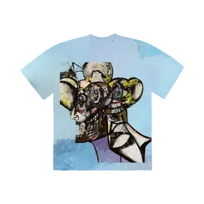 Travis Scott Cactus Jack Portrait of Travis Tie Dye T-Shirt "Multi"