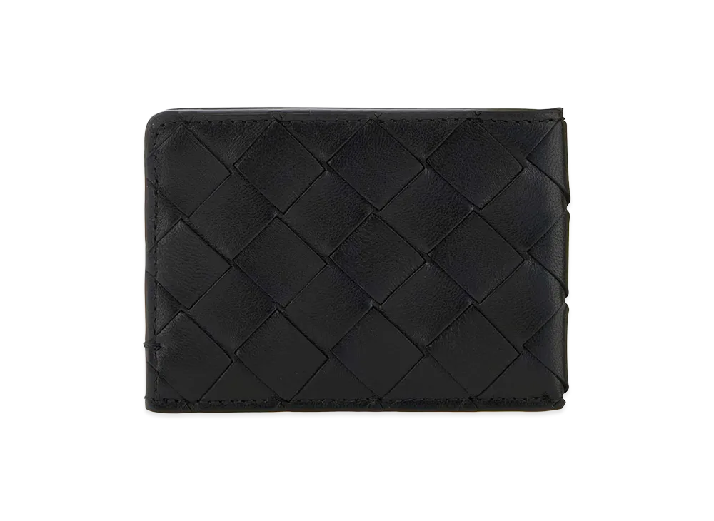 Bottega Veneta Women's Leather Card Holder "Black"