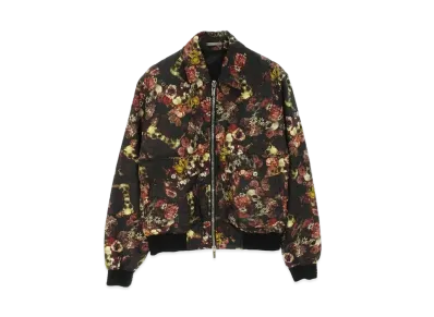 Dior HOMME x TORU KAMEI Vanitas Skull Flower Bomber Jacket "Black"