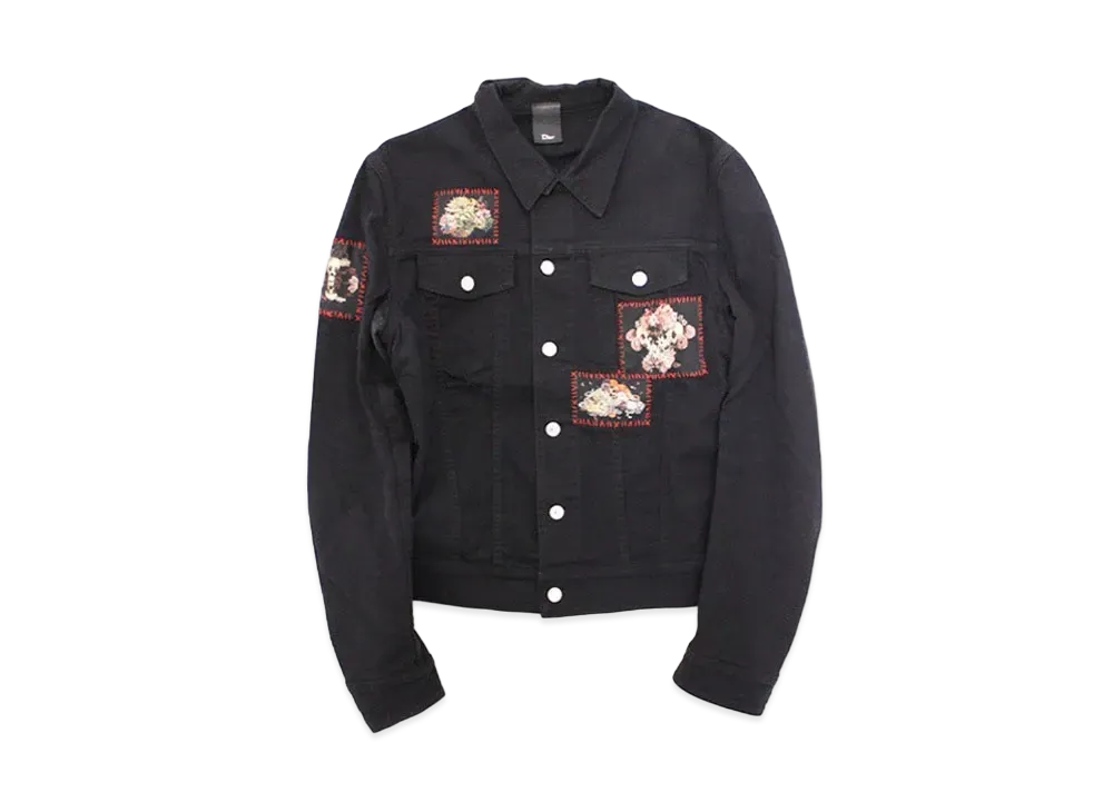 Dior HOMME x TORU KAMEI Vanitas Patch Denim Jacket "Black"