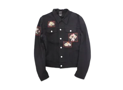 Dior HOMME x TORU KAMEI Vanitas Patch Denim Jacket "Black"