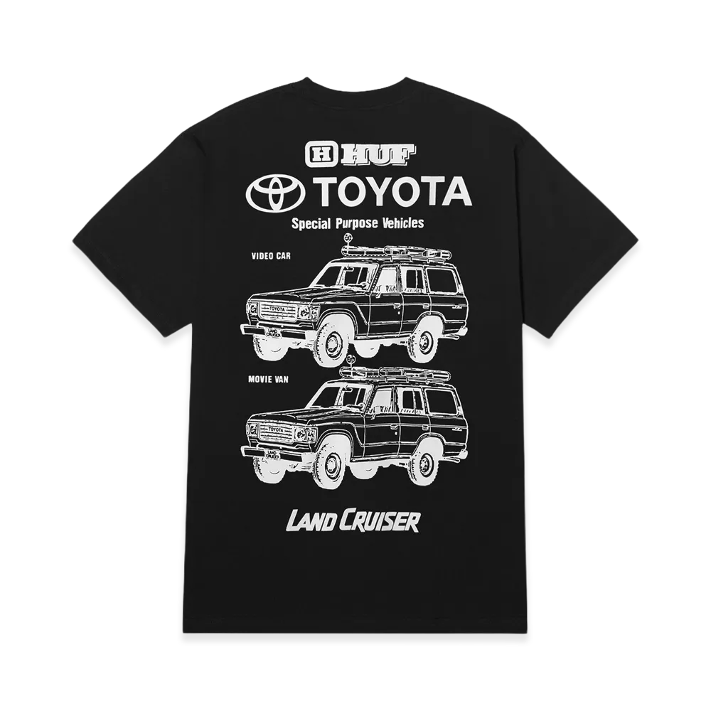 HUF x TOYOTA Land Cruiser Special Tee "Black"