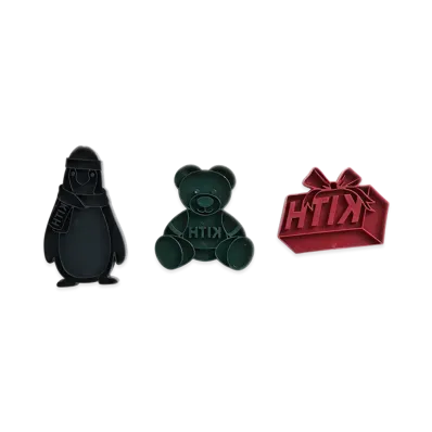 Kithmas Character Set of 3 Cookie Cutters "Multi"