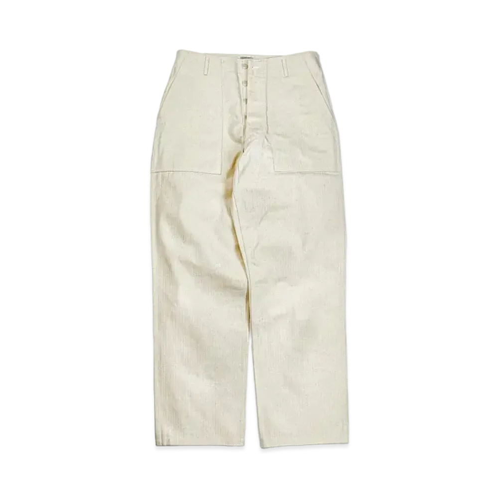 THE REAL McCOY'S Utility Trousers / White Hbt "Ercu"