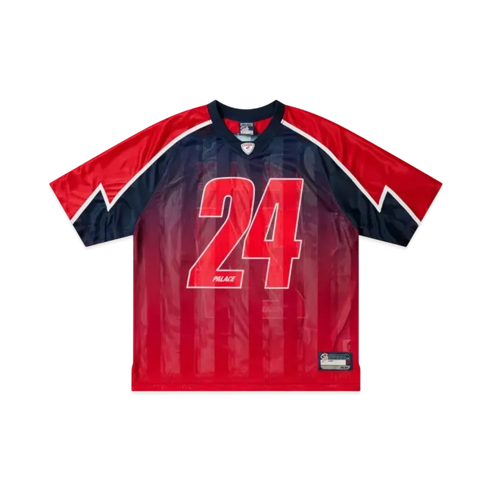 PALACE Meshy Stripe Jersey "Red"