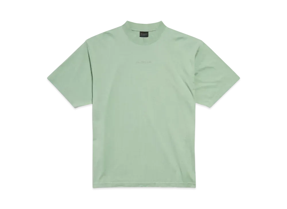 BALENCIAGA Back Reflective T-Shirt Medium Fit "Sage Green"