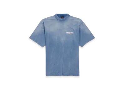 BALENCIAGA Political Campaign T-Shirt Medium Fit "Blue"