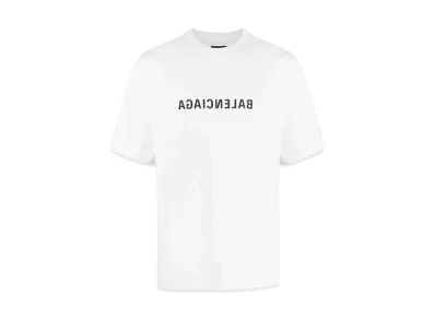 BALENCIAGA Logo Mirror T-shirt "White"
